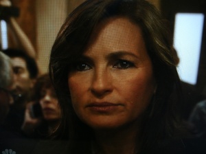 Benson's tearful eyes at the end of the episode